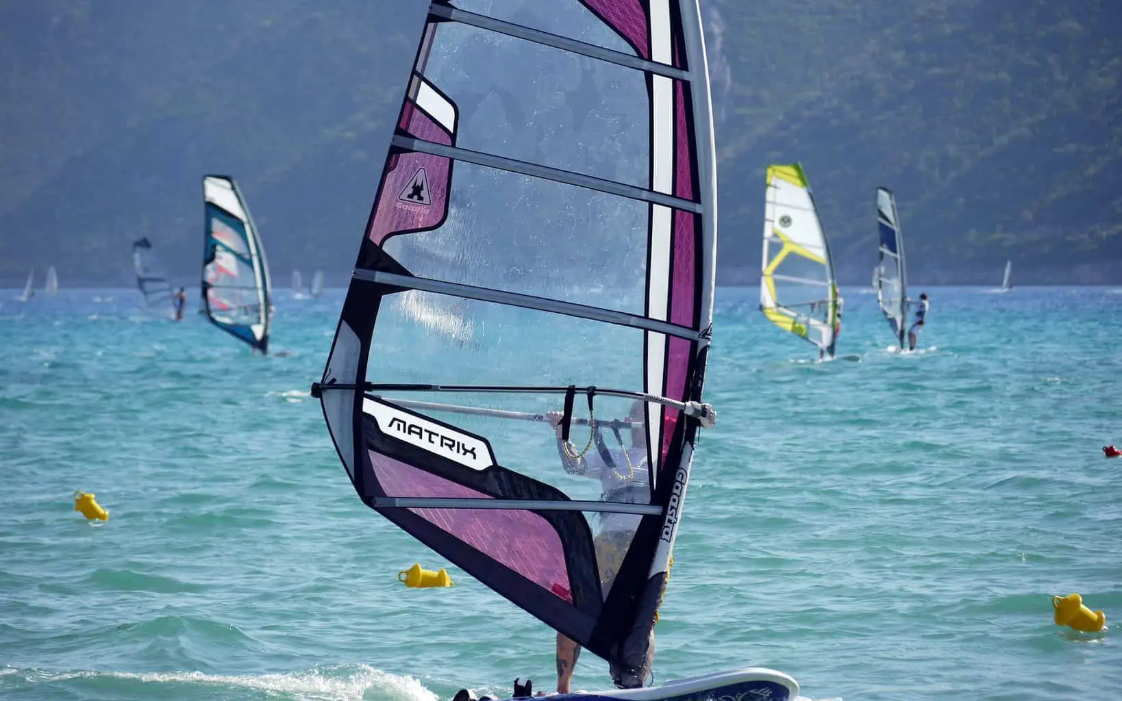 windsurfing sail size